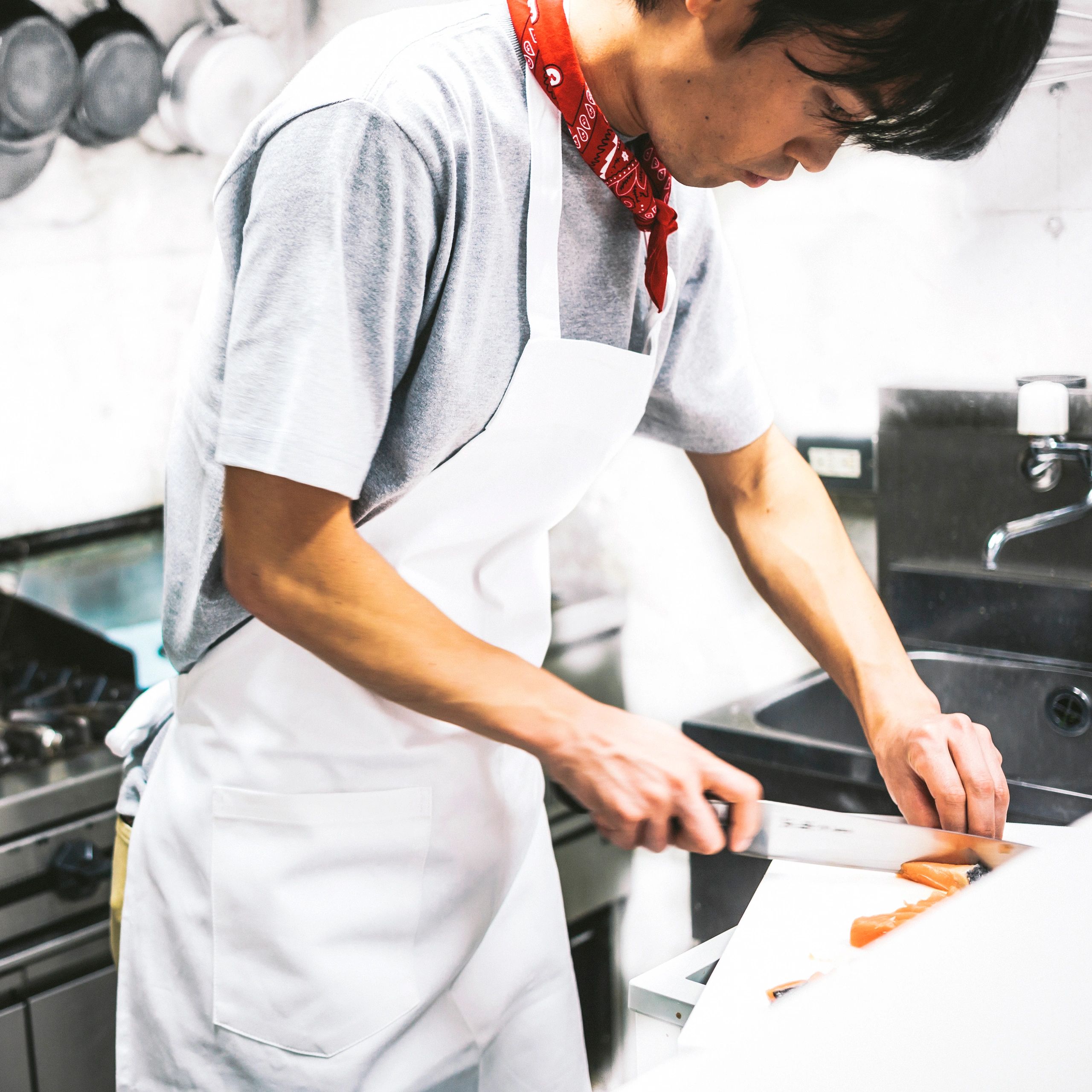 Chef working in a kitchen