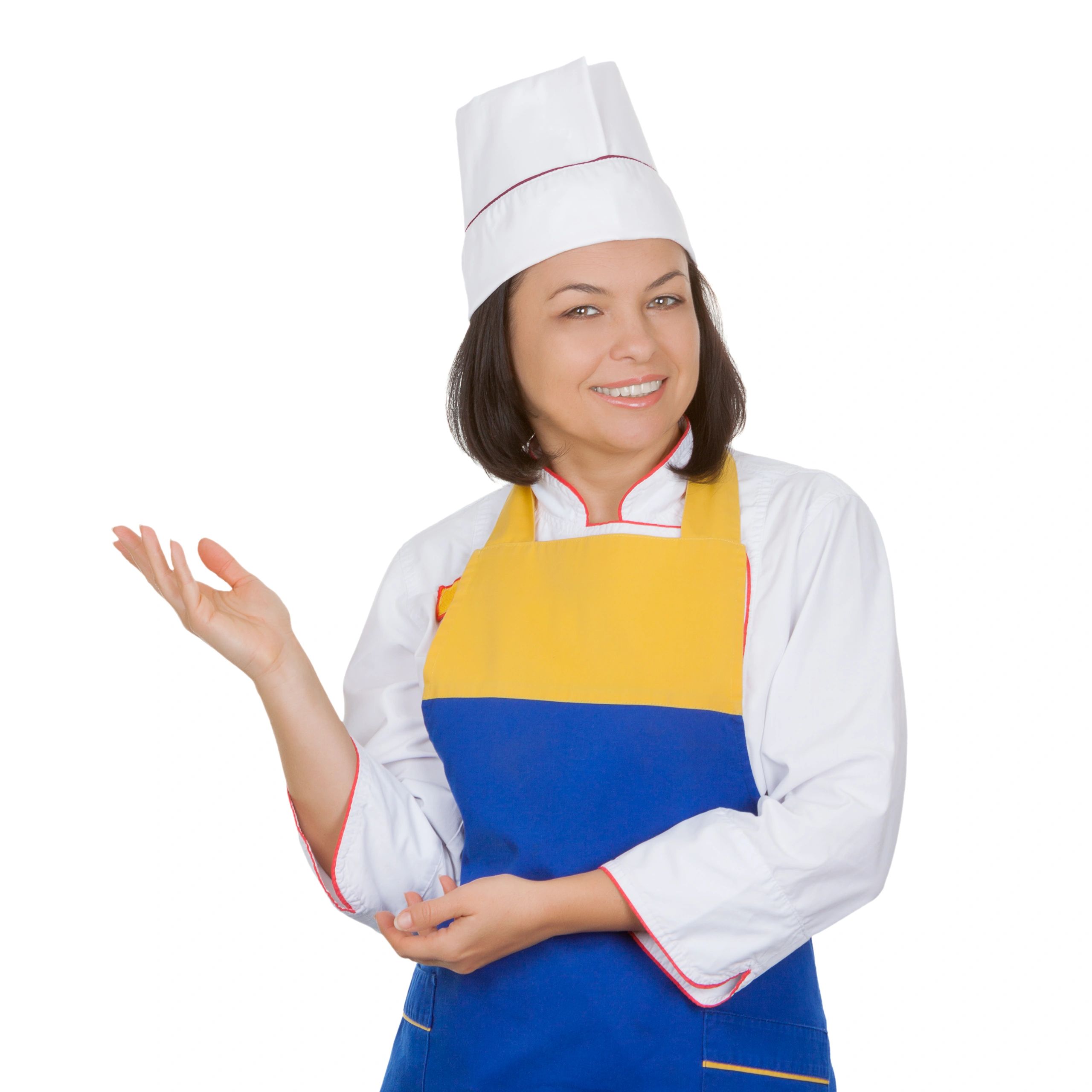 Chef portrait on a white background
